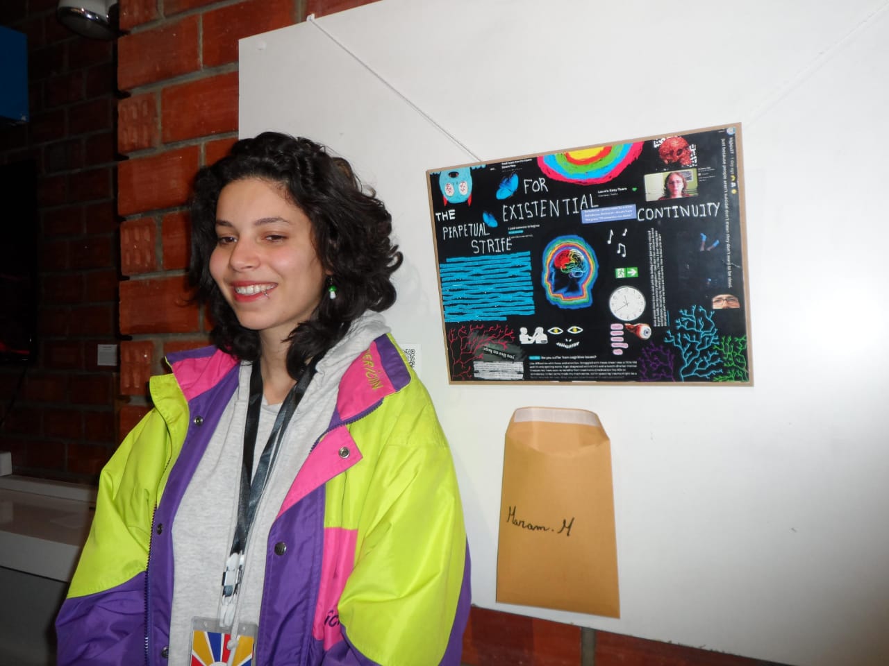 first time exhibiting an artwork.